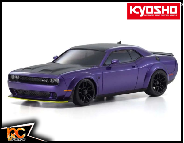 RC ORANGE KYOSHO MZP451PU Autoscale W.LL.98 DODGE CHALLENGER SRT Hellcat RedEye Prune Fou Violet 1