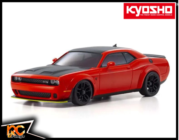 RC ORANGE KYOSHO MZP451R Autoscale W.LL.98 DODGE CHALLENGER SRT Hellcat RedEye Tor Rouge