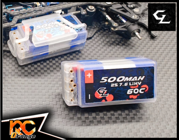 RC ORANGE GL RACING GL LiHV500 Accus Lipo 2s 500mAh 7.6V LIHV 60C