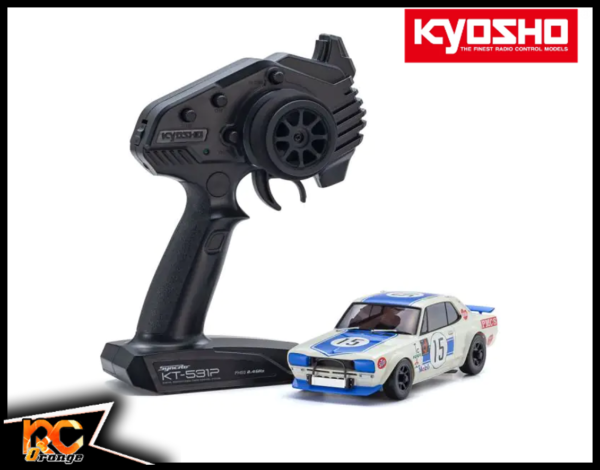 RC ORANGE KYOSHO MINI Z AWD 32643BL MA 020 Drift Radio KT 531P et Châssis MA020 NISSAN SKYLINE 2000GT R (KPGC10) Racing 1972 #15 Blue