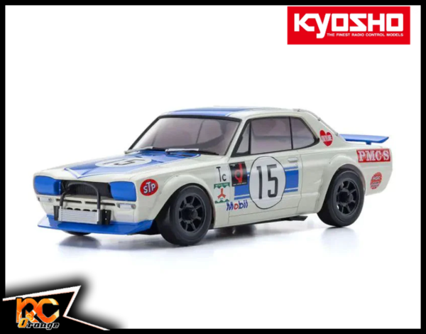 RC ORANGE KYOSHO MZP472BL Autoscale L.AWD.94 NISSAN SKYLINE 2000GT R (KPGC10) Racing 1972 #15