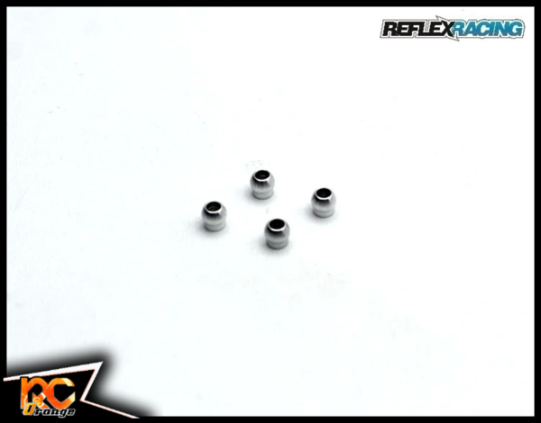 RC ORANGE REFLEX RACING RX28 051 Rotules de pivot 3.55mm en aluminium 4 pièces