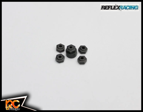 RC ORANGE REFLEX RACING RX28 056 Jeu d'écrous de roue plastique