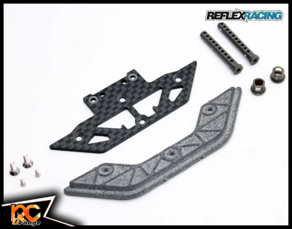 RC ORANGE REFLEX RACING RX541 Pare chocs doublé en TPU carbone pour Mako X et GT