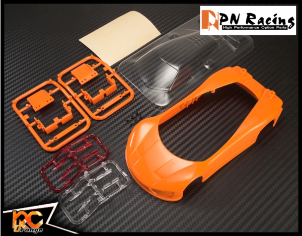 RC ORANGE PN RACING – 600500O – Carrosserie Orange à peindre – W.MM.98 – Mini Z – Kit carrosserie ABS Concept C9