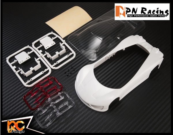 RC ORANGE PN RACING – 600500W – Carrosserie blanche à peindre – W.MM.98 – Mini Z – Kit carrosserie ABS Concept C9