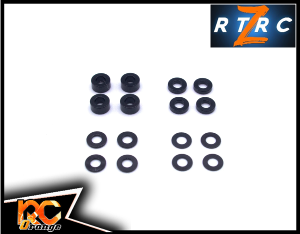 RC ORANGE RTRC – RT111 – Option RTB Kit rondelles aluminium noires